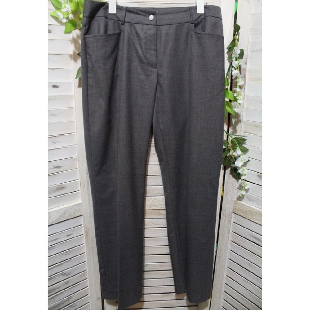 Tahari gray heathered trousers (618)